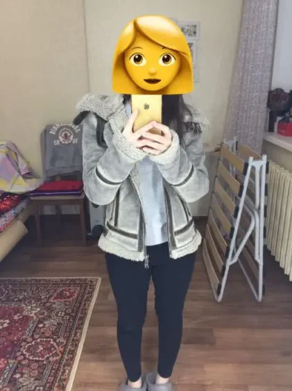 Дублёнка укороченная бу